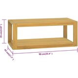  Zidni kupaonski ormarić 90x45x35 cm od masivne tikovine | shoptok.hr