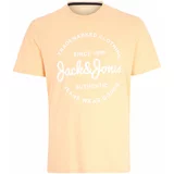 Jack & Jones Plus Majica 'FOREST' marelica / bela