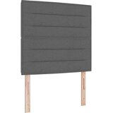 vidaXL Konstrukcija postelje z vzmetnico & LED Temno siva 80x200 cm Tkanina | Shoptok.si