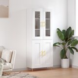 The Living Store Visoka omara bela 69,5x34x180 cm inženirski les - Visoka Omara, (21431074) Cene