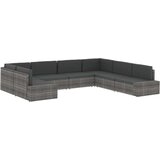  Modularni dvosjed od poliratana smeđi - Smeđa 1 2 x srednja sofa | shoptok.hr