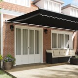 vidaXL Automatska uvlačiva tenda crna 600x300 cm | shoptok.hr
