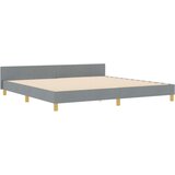  Krevet u svijetlosivoj boji 200x200 cm Tkanina | shoptok.hr
