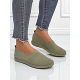 Resti Gaia Verde Women's Moccasins – Comfortable Green Fabric Flat Shoes | shoptok.hr