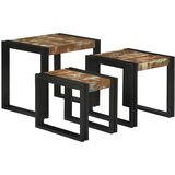  Stol za slaganje 3 pcs Čvrsto drvo recikliranog drva i metal | Eponuda.ba