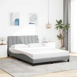  Okvir za krevet bez madraca Hanko svjetlosivi 140 x 190 cm od tkanine | shoptok.hr