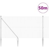 vidaXL varjena žična ograja z 13 špičastimi stebri 1.4x50 m cinkano jeklo | Shoptok.si