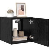 TV stenska omara z LED lučmi Črna Orehovina 30,5 x 35 x 30 cm, (5000092183) | Shoptok.si