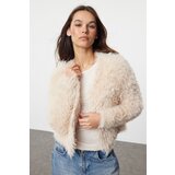 Trendyol Stone Feather Jacket Look Knitwear Cardigan | shoptok.hr