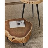 Kave Home Okrugao stolić za kavu s pločom stola od bagrema u prirodnoj boji 49x47 cm Tavine – | shoptok.hr