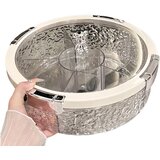 INF Luksuzen zrakotesen PET pladenj za prigrizke s pokrovom na klik Cream, (5000287325) | Shoptok.si
