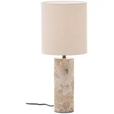 Bež mramorna stolna lampa s tekstilnim sjenilom (visina 54 cm) Raze –