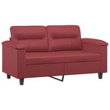  3-dijelni set sofa s jastucima boja vina od umjetne kože | Eponuda.com