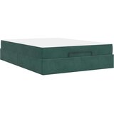  Konstrukcija postelje Temno zelena 140 x 200 cm Žamet | Shoptok.si