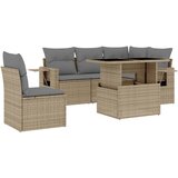  The Living Store Vrtna sedežna garnitura 6-delna z blazinami bež poli ratan - Vrtna Sedežna Garniture, (21461045) | Shoptok.si