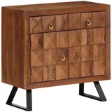 Ormarić s ladicama Med smeđi 70x35x70 cm puno drvo bagrem - boja meda 1 | shoptok.hr