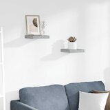  Plutajuće zidne police 2 kom boja betona 23 x 23,5 x 3,8 cm MDF | shoptok.hr