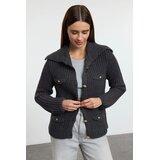 TRENDYOLMILLA Ženski duks Twoaw25Hi00367, antracitno/siva | Eponuda.com