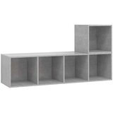  2-dijelni set TV ormarića siva boja betona konstruirano drvo | shoptok.hr