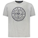 North Sails Muška Siva Majica Kratkih Rukava | shoptok.hr