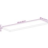 Stolna Mizna plošča 110x30x2,5 cm pravokotna grob trden mangov les, (21410608) | Shoptok.si