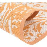 Vanjski tepih narančasto-bijeli Ø 200 cm PP | shoptok.hr