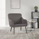  Fotelja sivi 63 x 76 x 80 cm od umjetne kože | shoptok.hr