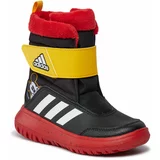 Adidas Sportske cipele 'Winterplay Mickey' šafran / tamno crvena / crna / bijela