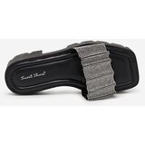 Resti Black women's flip-flops with zircons Emkoy - Footwear | Shoptok.si