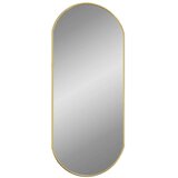 vidaXL Zidno ogledalo zlatna 70x30 cm ovalno | shoptok.hr