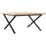  Stolić za kavu X-oblika 80x80x45,5 cm od borovine i čelik | shoptok.hr