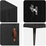  Kreveta Crni hrast 89,5 x 34 x 80 cm Konstruirano drvo | shoptok.hr
