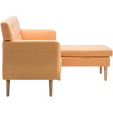  Kutna garnitura presvučena tkaninom 171,5x138x81,5cm narančasta | shoptok.hr