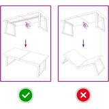 Stolna ploča tamnosmeđa 120x50x(2-6) cm obrađena hrastovina | shoptok.hr