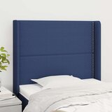 Uzglavlje s ušima plavo 93x16x118/128 cm od tkanine | shoptok.hr