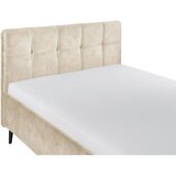 MID.YOU OBLAZINJENA POSTELJA 140 cm x 200 cm , tekstil, leseni material krem barve | Shoptok.si