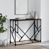 The Living Store Konzolna mizica črna 100x40x80 cm inženirski les - Konzolna Mizica, (21574566) Cene