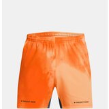 Under Armour Project Rock Ultimate 5in Training Printed Men's Orange Sports Shorts | ePonuda.com