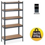 SmartStorage Polica metal-medijapan 180x100x40cm, 5x175kg