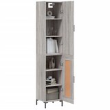  Visoka komoda siva sonome 34,5x34x180 cm od konstruiranog drva | shoptok.hr