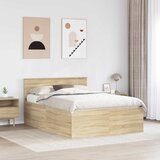  Krevetna konstrukcija s uzglavljem Sonoma hrast 150 x 200 cm | Eponuda.com