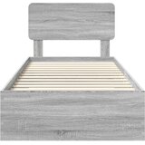  Krevetna konstrukcija Siva Sonoma 75 x 190 cm Konstruirano drvo | shoptok.hr