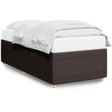 Maison Chic Posteljni okvir - Enojna postelja - Postelja za odrasle brez vzmetnice temno rjav 100x200 cm blago-J7744, (21767593) Cene