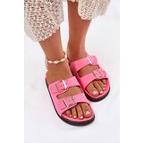 Boto Women's Slippers With Buckles Neon Pink Oliena | shoptok.hr