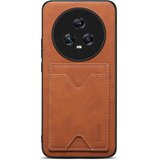 INORCO Zadnji pokrov DENIOR za Honor Magic5, PU usnjena torbica TPU za telefon z režo za kartice na stojalu, (22036811) Cene