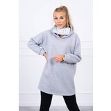 Kesi Reinforced hoodie in grey color Cene
