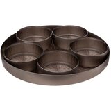 SG SET ZA POSLUŽIVANJE ASTRA 34X5CM STAKLO ZLATNO-SMEĐI SET 6/1 Cijene