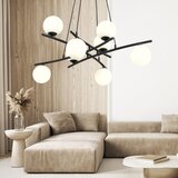  Visilica na sajli ESSA 8xE14/10W/230V crni/beli | Eponuda.com