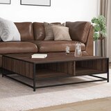  Stol za kavu smeđi hrast Konstruirano drvo i metal | shoptok.hr
