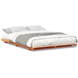  Posteljni okvir Voščeno rjava 150 x 200 cm Trdna borovina, (5000126418) | Shoptok.si